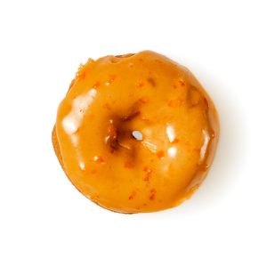 Orange Frosted Vanilla Cake Donut