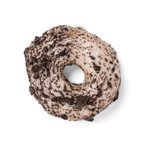 Vanilla Frosted With Oreo Chunks Donut