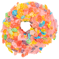 Daylight Donuts - Strawberry Frosted
With Fruity Pebbles