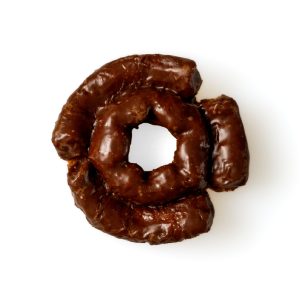 Chocolate Frosted Old Fashioned Donut